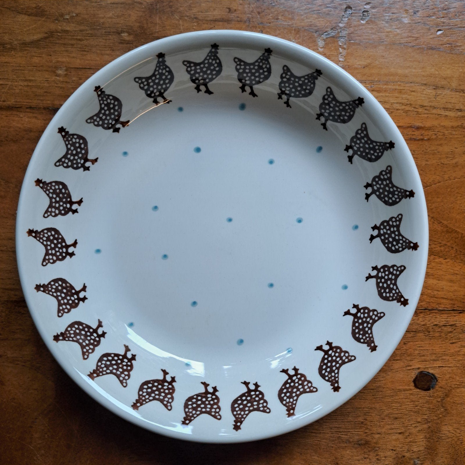 Emma Bridgewater Speckled Hen Schaal Diep Bord Ø 27cm, Landelijk/Boerenbont, Ophalen of Verzenden, Emma Bridgewater, Aardewerk