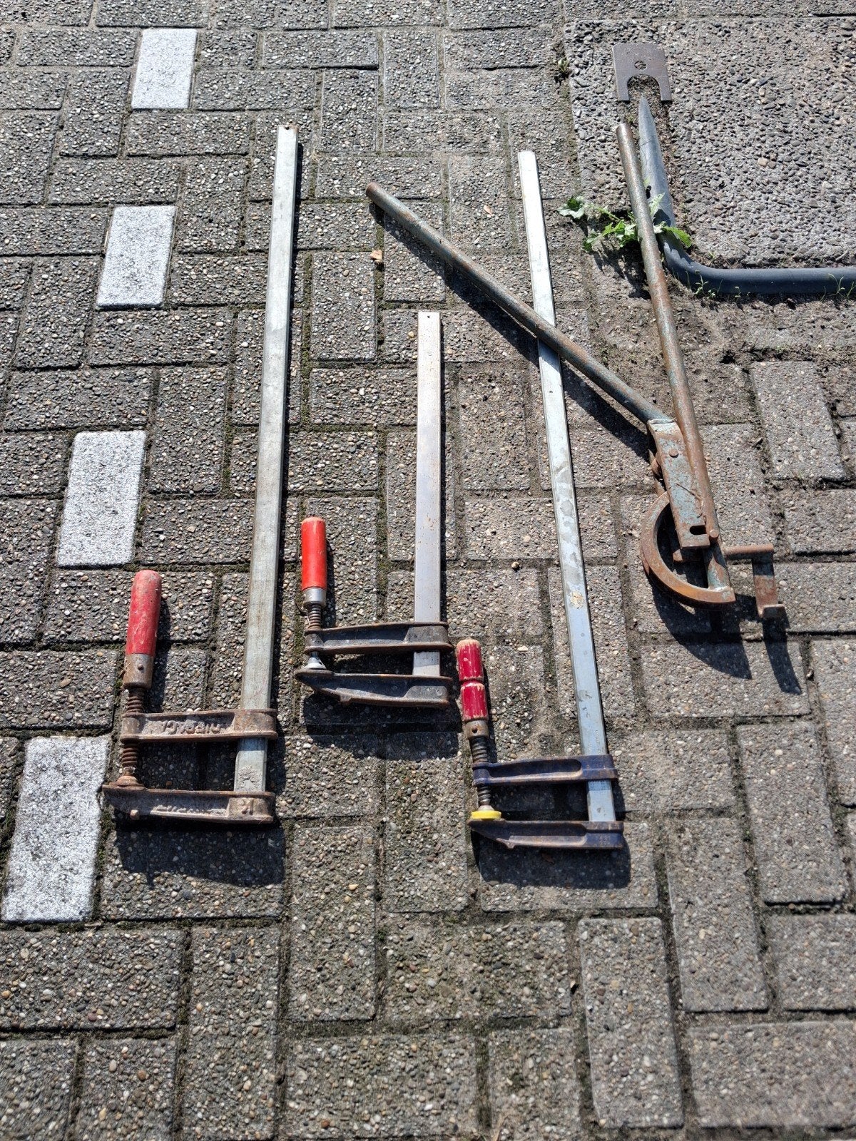 Set van   lijmklemmen - Gebruikt, Ophalen, Gebruikt, Klem