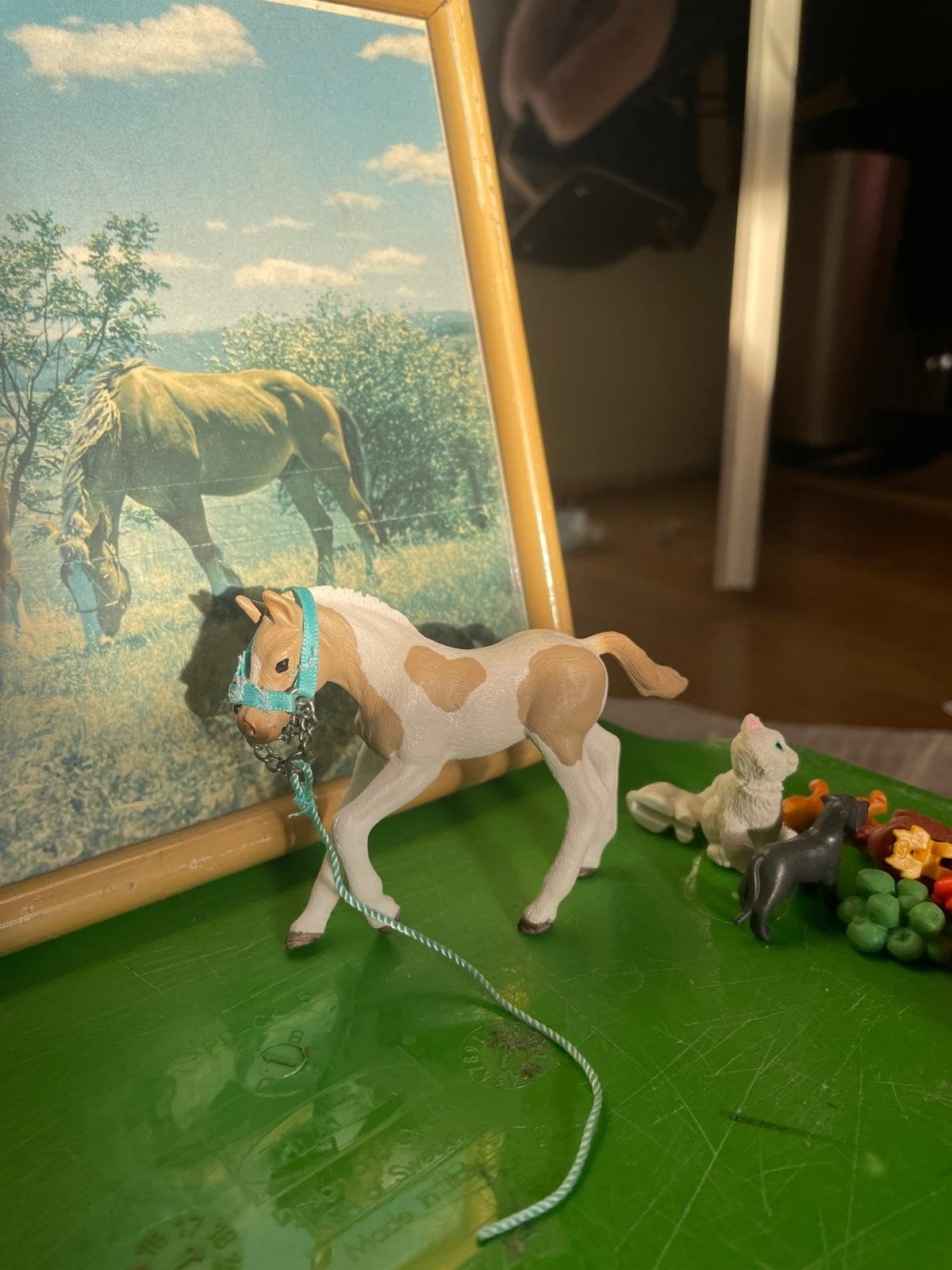Schleich paardje met halster en touw, Ophalen, Zo goed als nieuw