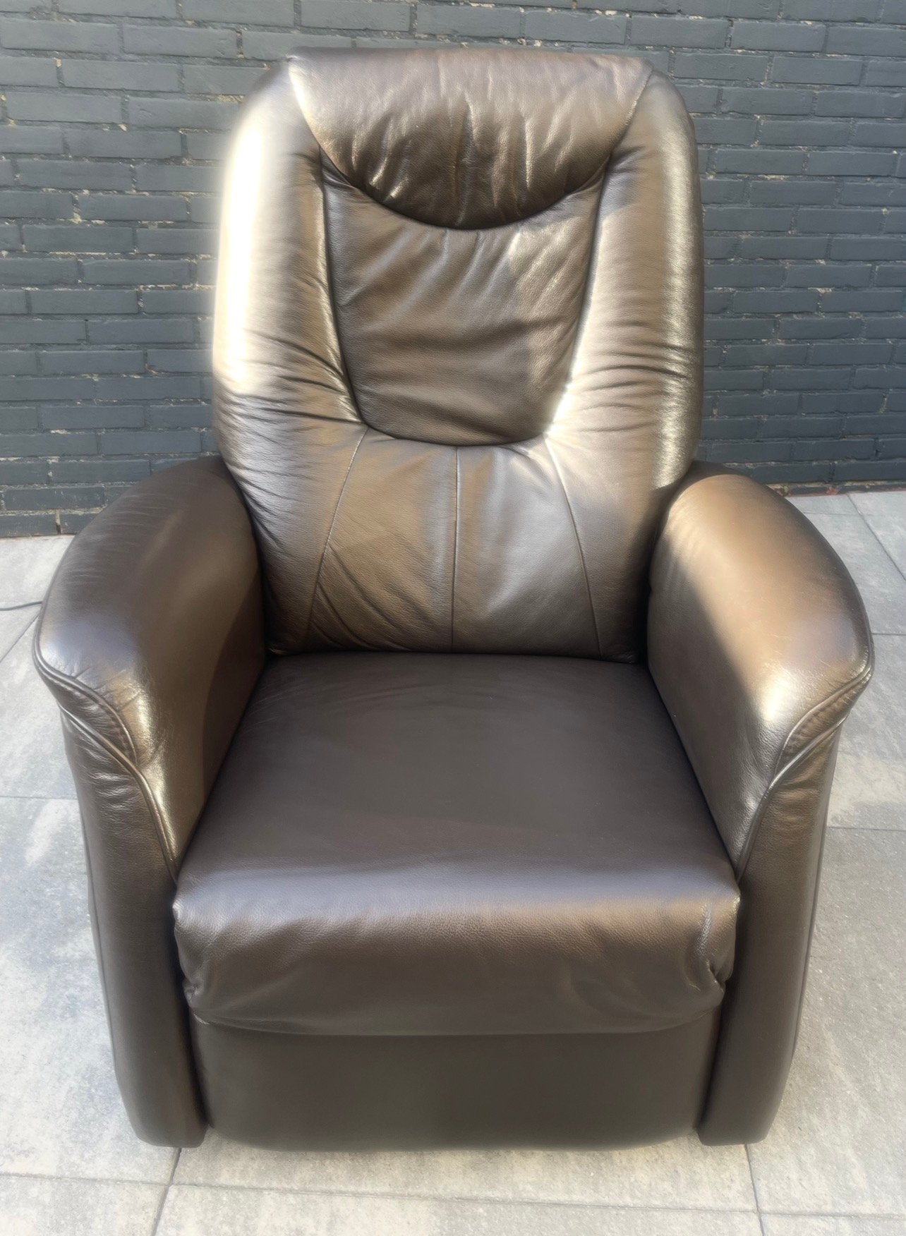 Elektrische sta op relax fauteuil bezorgen mogelijk, Huis en Inrichting, Ophalen, Leer