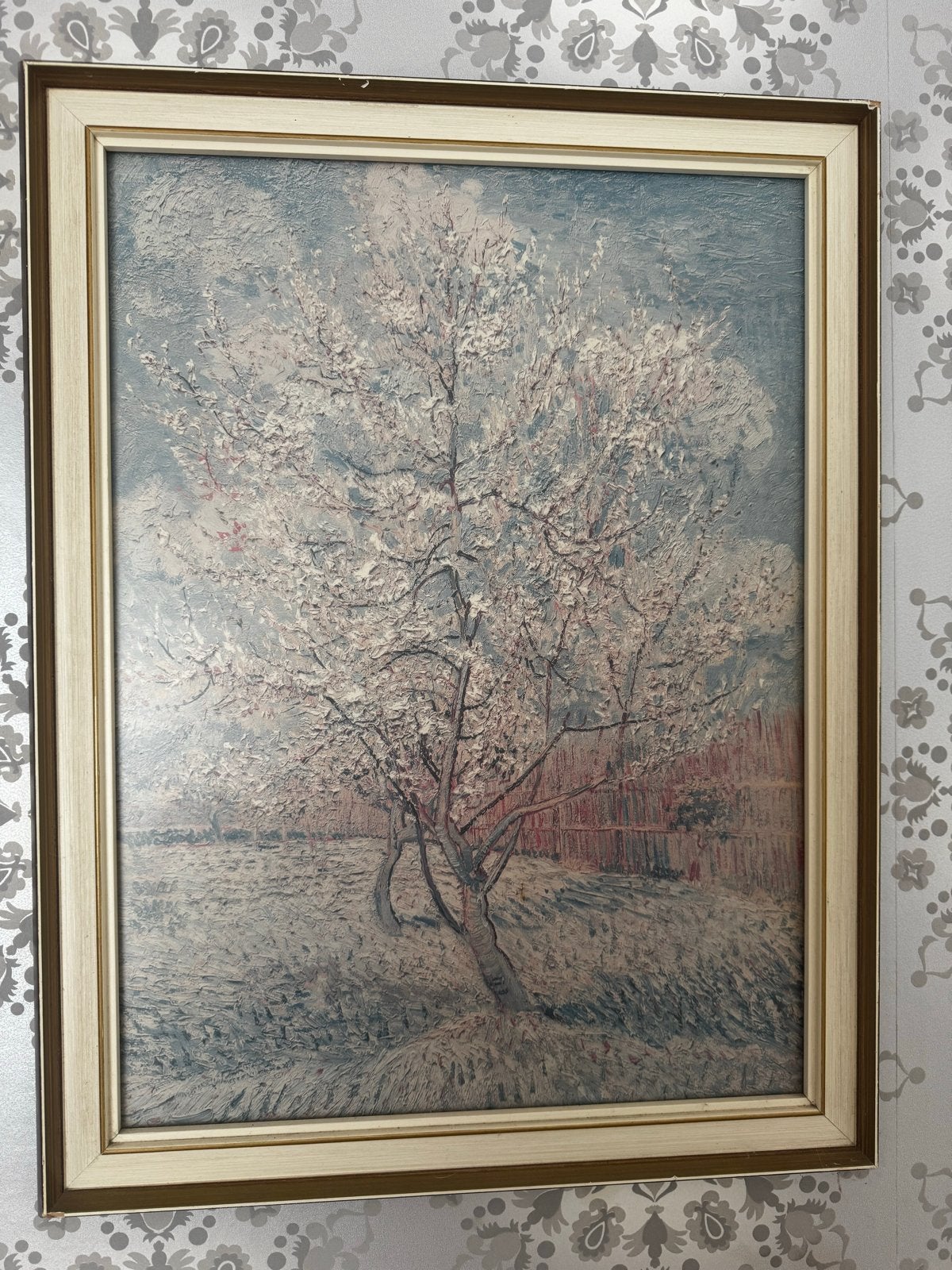 Replica van Gogh - Bloeiende Amandelboom, Ophalen of Verzenden