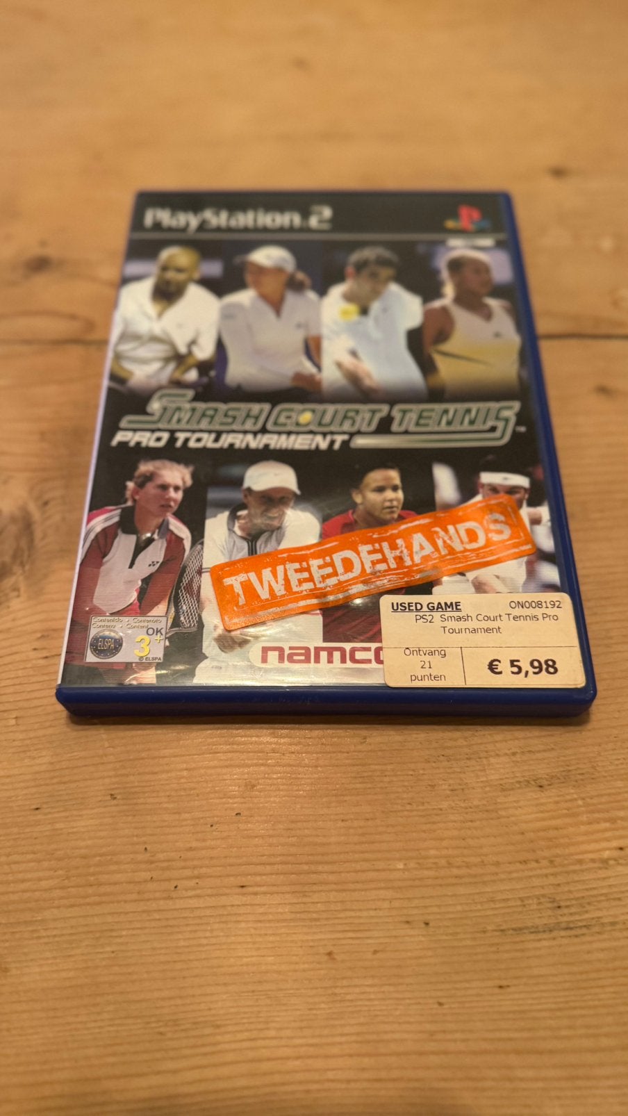 Smash Court Tennis Pro Tournament Ps2 IN GOEDE STAAT, Ophalen of Verzenden, Zo goed als nieuw, Sport, 3 spelers of meer