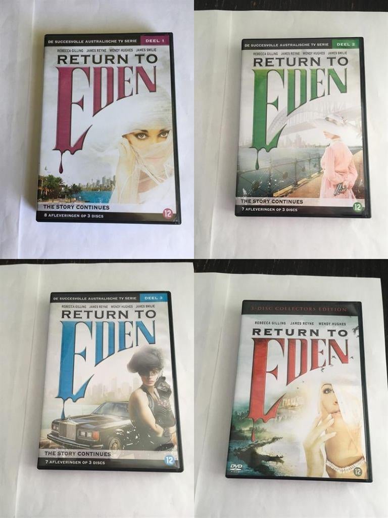 return to eden mini + the story continues 1 2 3 (12 DVD's), Cd's en Dvd's, Dvd's | Tv en Series, Alle leeftijden, Ophalen of Verzenden