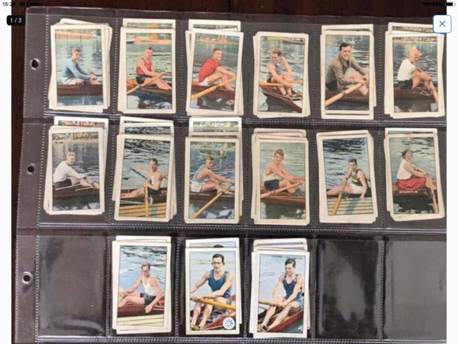 15 Oude Plaatjes van Ned.Roeiers Jaren 30, Verzamelen, Ophalen of Verzenden, Gebruikt, Poster, Plaatje of Sticker