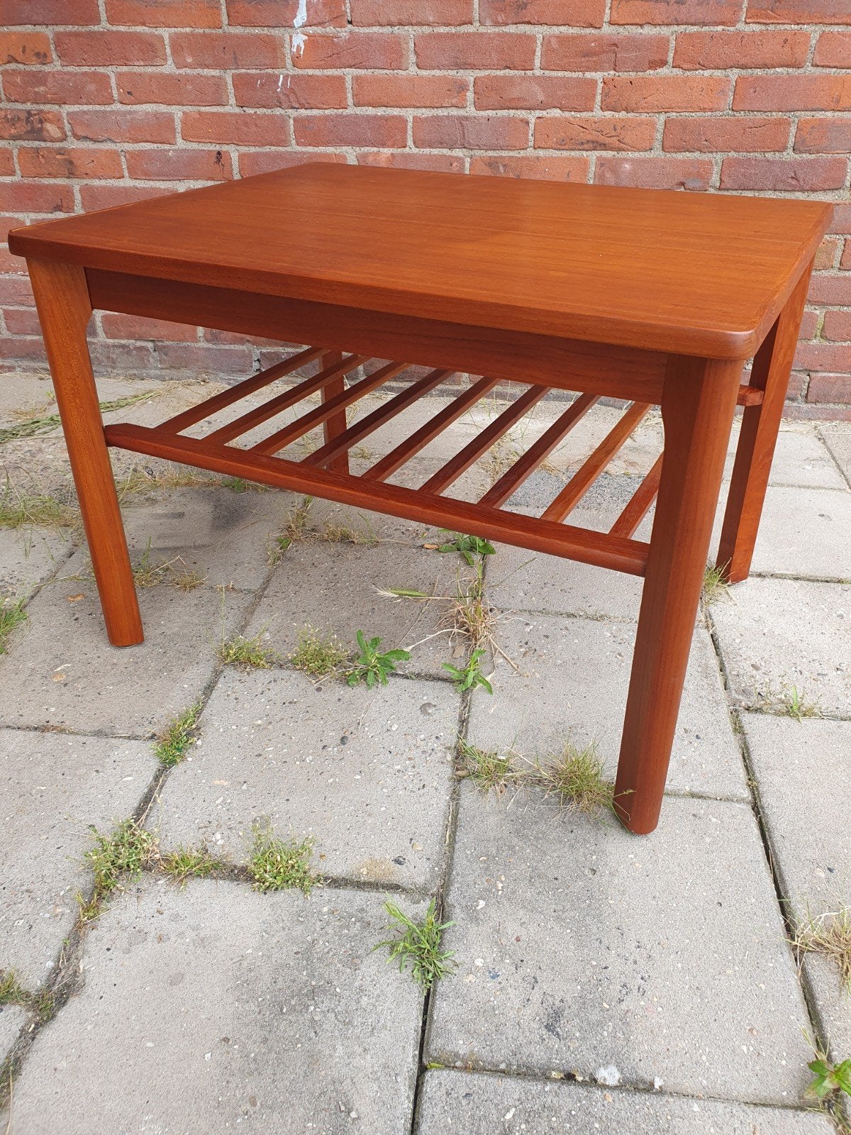 Vintage salontafel Danisch., Ophalen, 50 tot 100 cm, Sixties, Teakhout