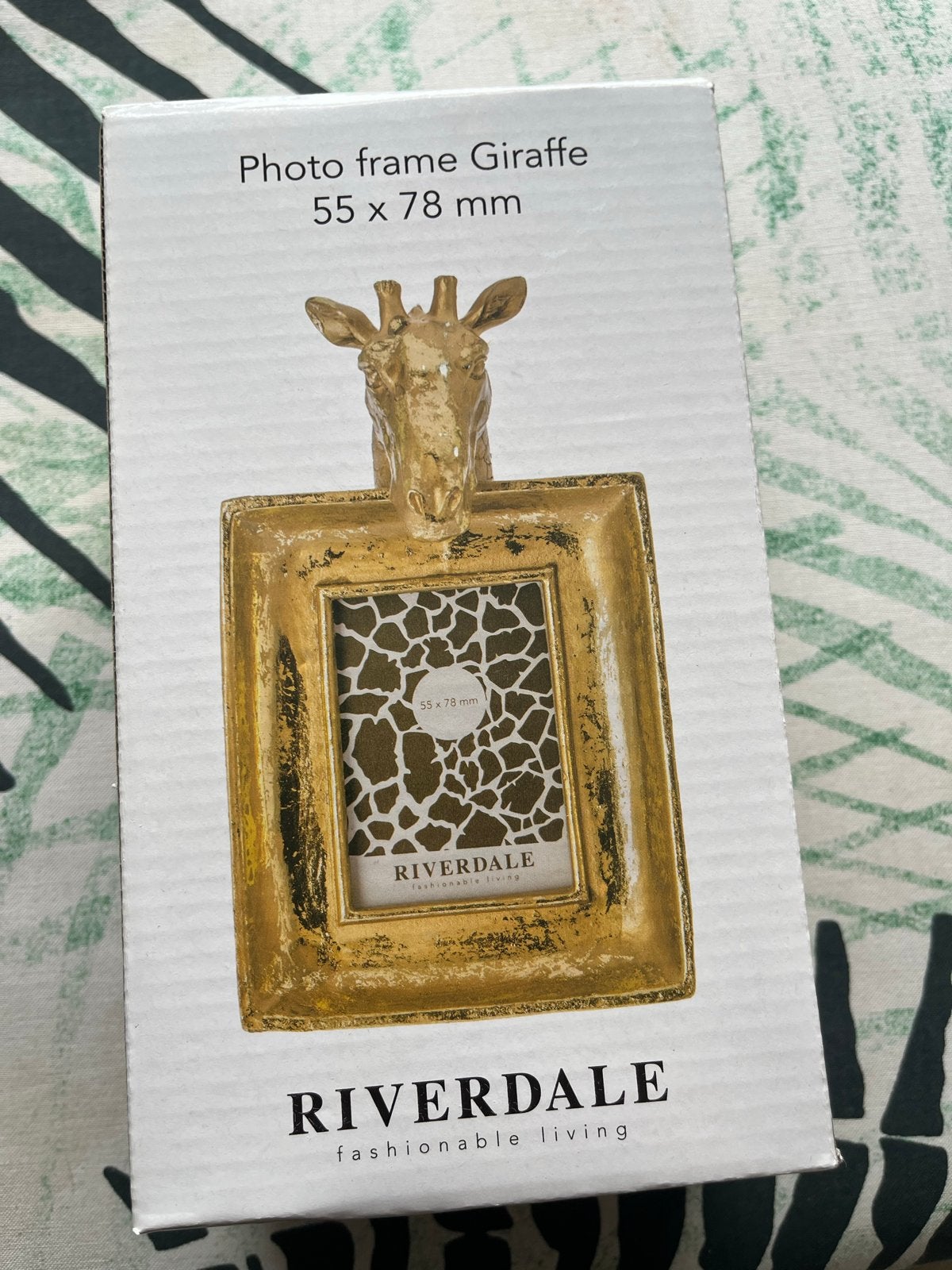 Riverdale Fotolijst Giraffe - Nieuw (10 stuks), Nieuw, Ophalen of Verzenden, Fotolijst, Goud