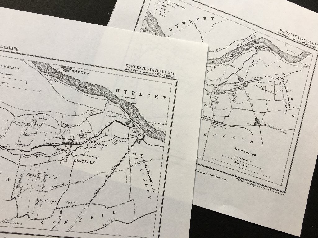 Gemeente kaarten van Gelderland. Aalten t/m Zutphen. (1865), Boeken, 2000 tot heden, Ophalen of Verzenden, Nederland, Landkaart