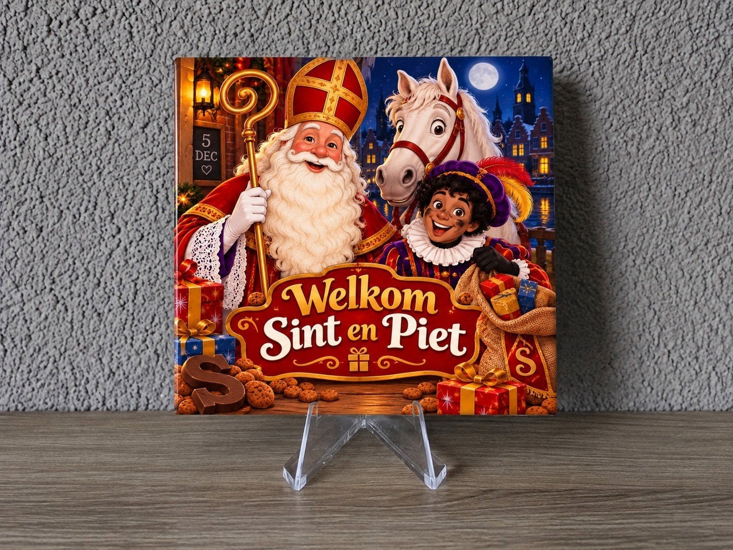 Sinterklaas tegel, Ophalen, Nieuw