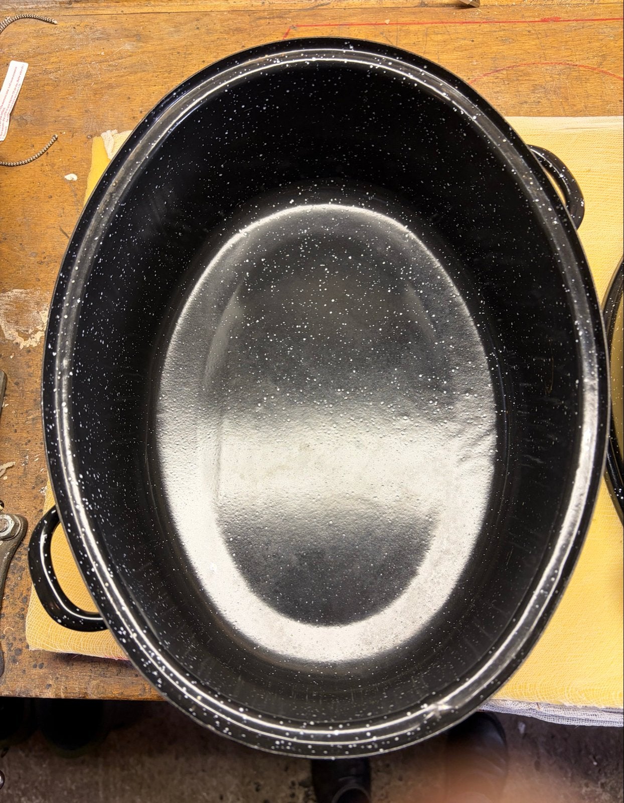 Ovale braadpan met deksel - Zwart geëmailleerd, Ophalen, Gebruikt, Braadpan, Met deksel