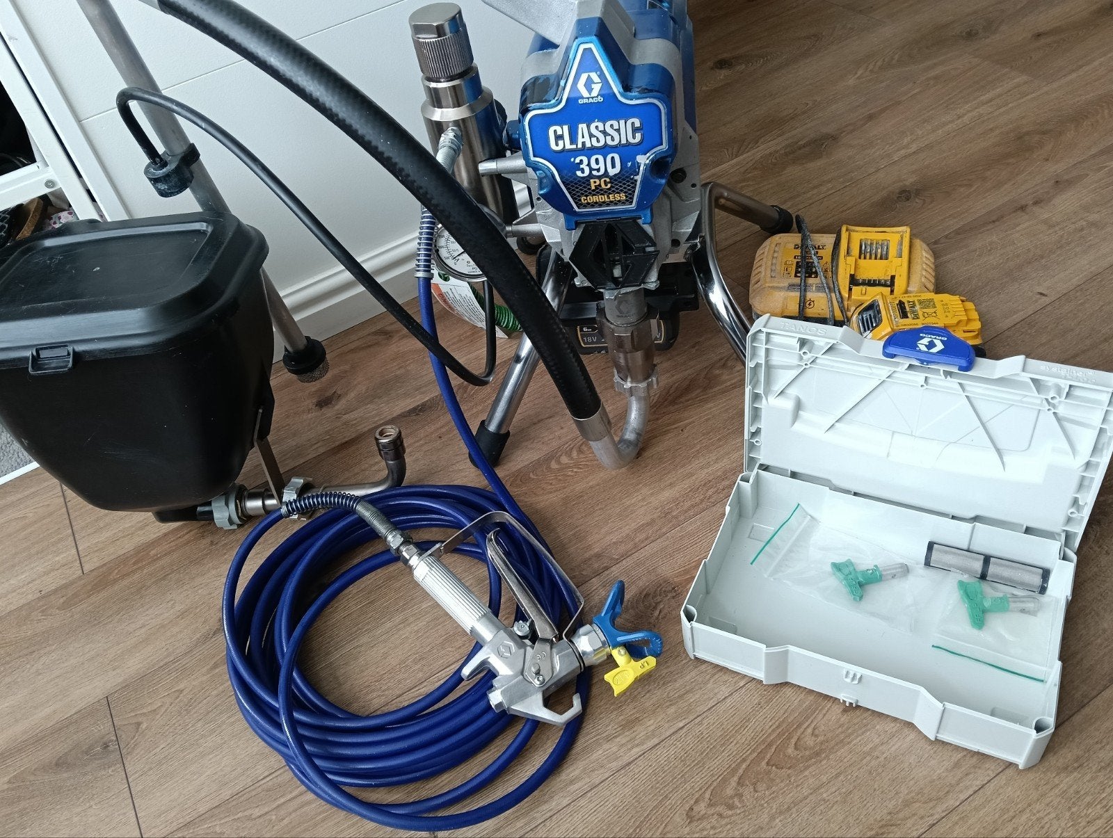 Graco 390 PC Cordless draadloze airless verfspuit, Ophalen, Gebruikt, Verfspuit of Verfpomp