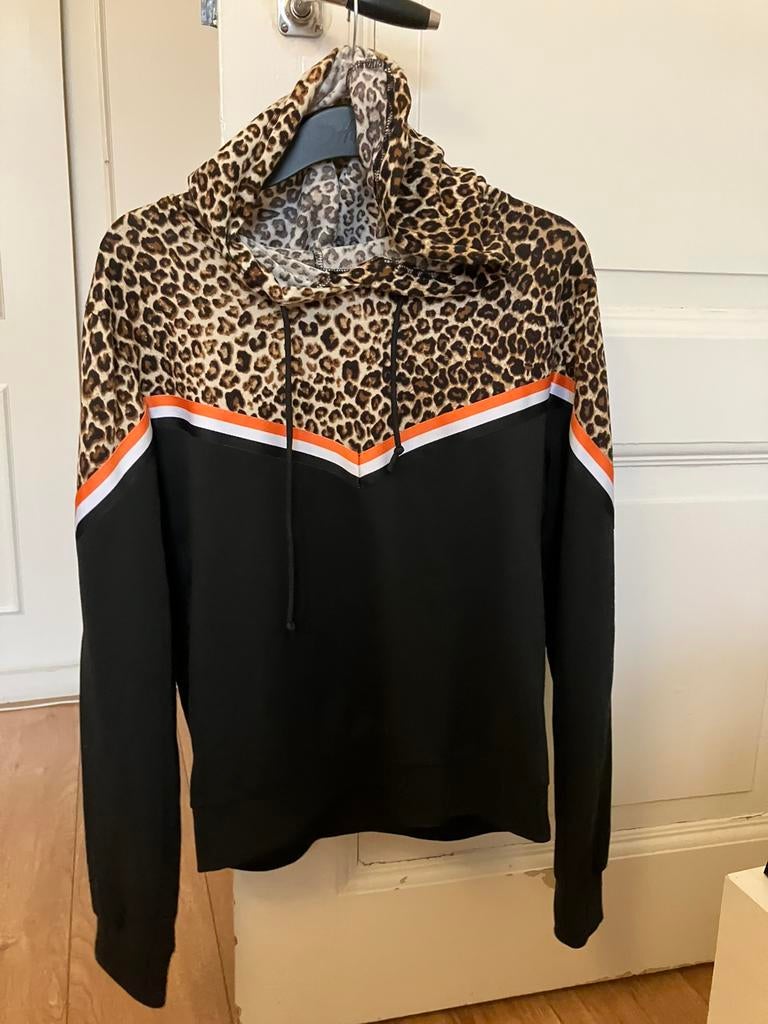 Hoodie panter luipaard Shein mt M, Ophalen of Verzenden, Zo goed als nieuw, Wit