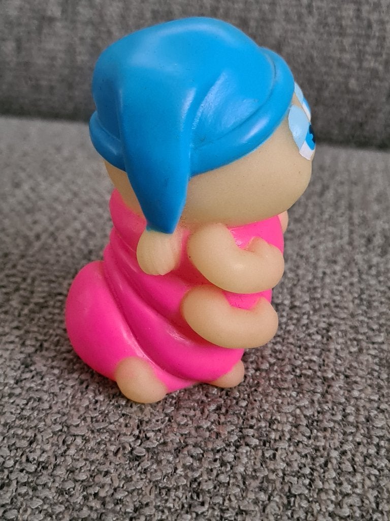 Glo friends worm glow in the dark vintage poppetje playskool, Gebruikt, Playskool hasbro, Ophalen of Verzenden, Nvt
