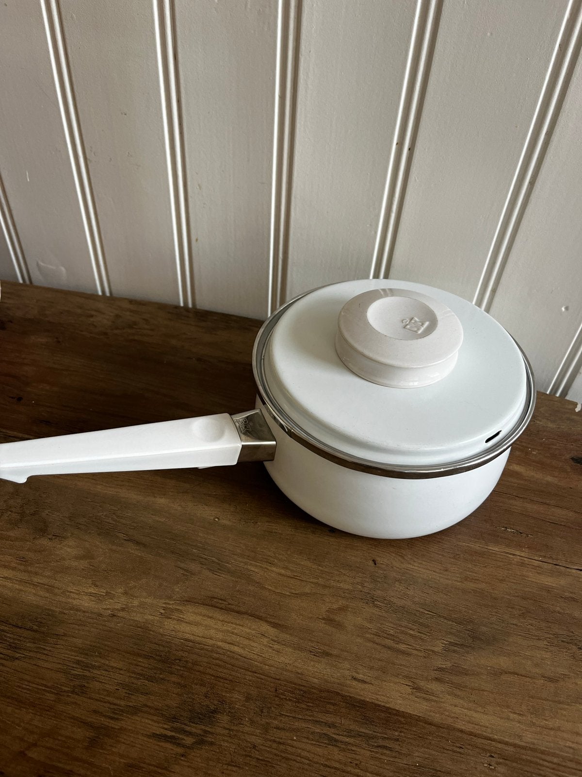 BK Kookpannen Set: Middelgrote pan en steelpan, Huis en Inrichting, Ophalen, Gebruikt, Met deksel, BK