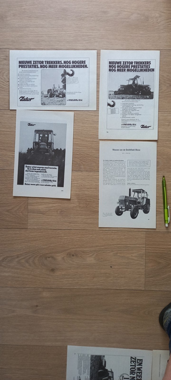 R : Zetor trekkers  advertenties., Ophalen of Verzenden, 1920 tot 1940, Tijdschrift