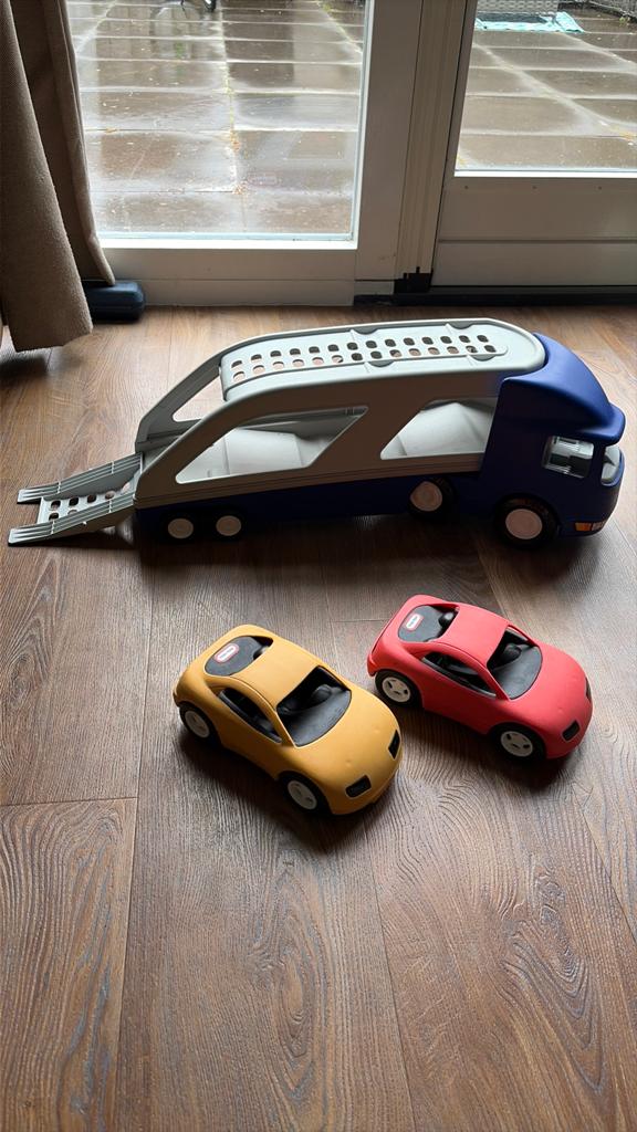 Little Tykes grote autotransporter, Ophalen, Gebruikt
