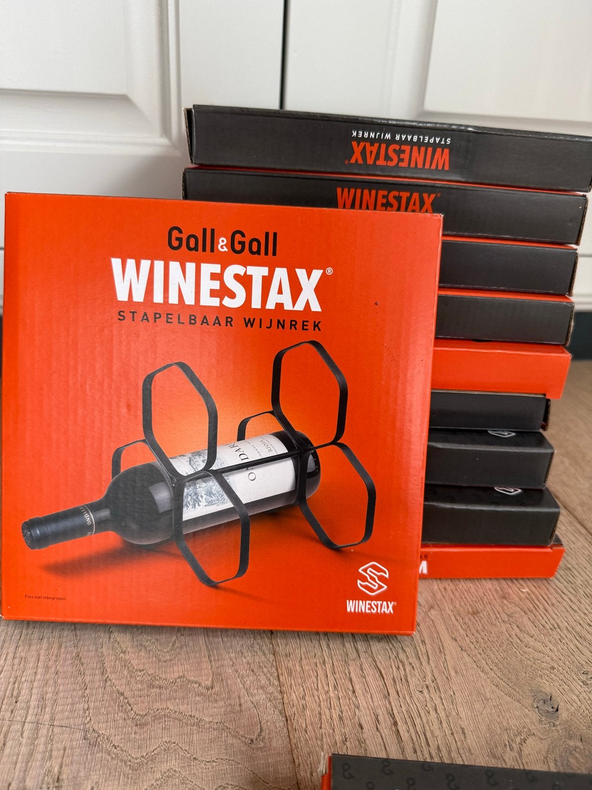 Wijnrek WINESTAX stapelbaar - Gall & Gall, Nieuw, Ophalen of Verzenden, Minder dan 5 flessen, Metaal