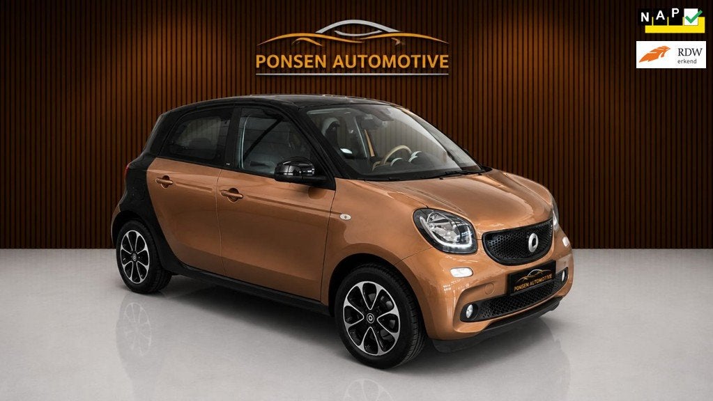 Smart Forfour 1.0 Prime veel opties, Achterwielaandrijving, Gebruikt, Automatische klimaatregeling, Bruin