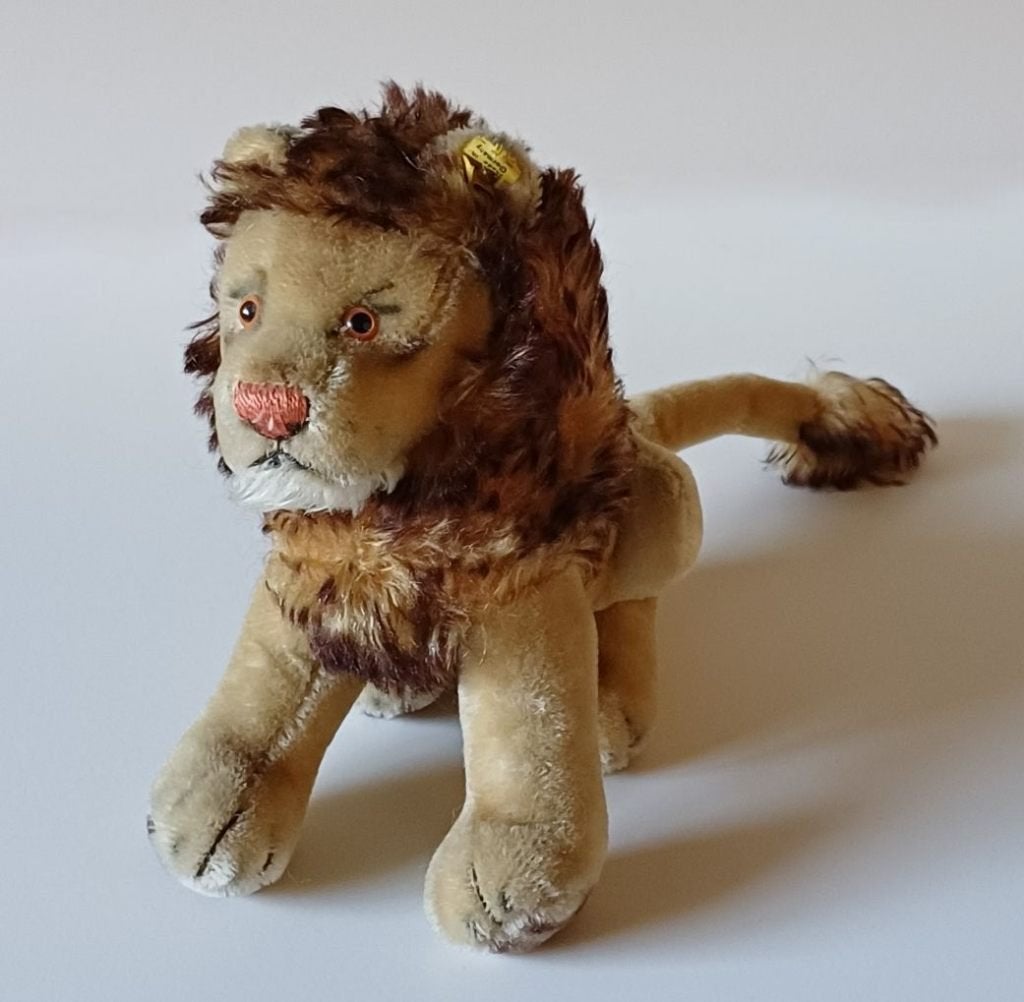 Mooie oude Steiff leeuw, Antiek en Kunst, Verzenden