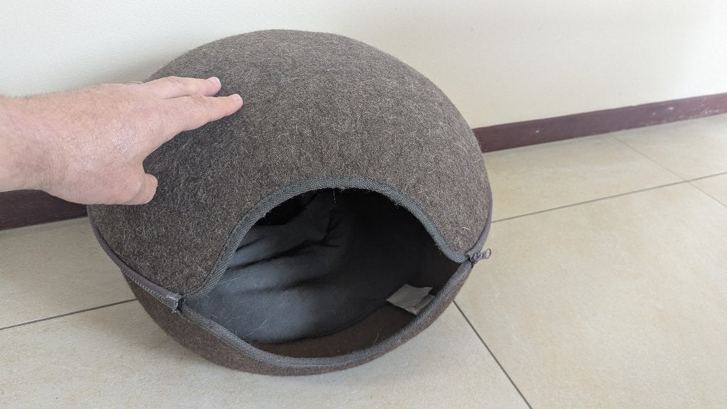 kattenmand van vilt met rits, Ophalen, Gebruikt, Vilt
