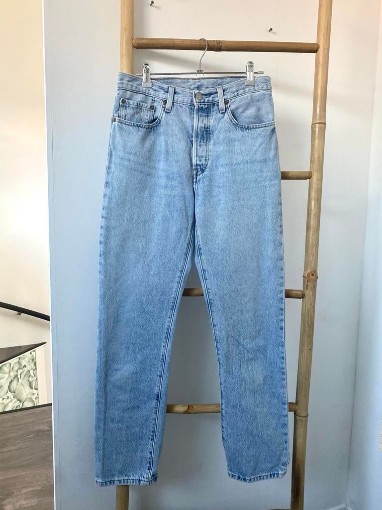Levi's 501 Jeans - Lichtblauw - W26 L30, Ophalen of Verzenden, Zo goed als nieuw, Blauw