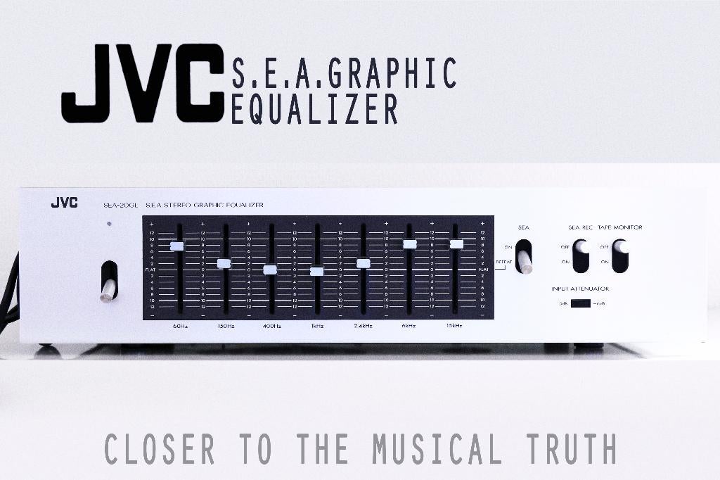 Vintage JVC S.E.A. equalizer, Gebruikt, JVC, Ophalen of Verzenden, Minder dan 60 watt