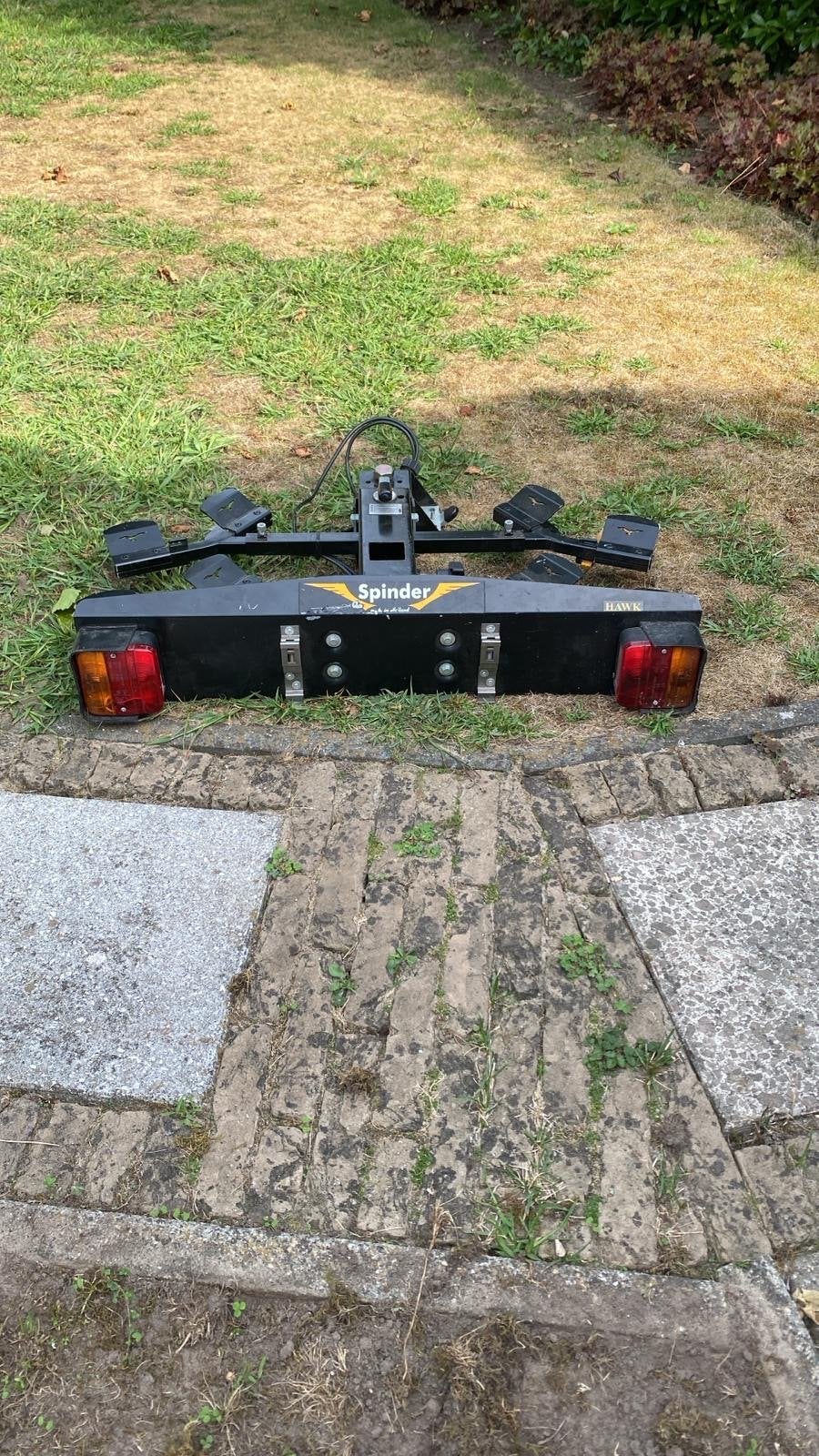Spinder Hawk Trekhaak Fietsendrager voor 2 fietsen, Auto diversen, Fietsendragers, Ophalen, 2 fietsen, Gebruikt, Trekhaakdrager