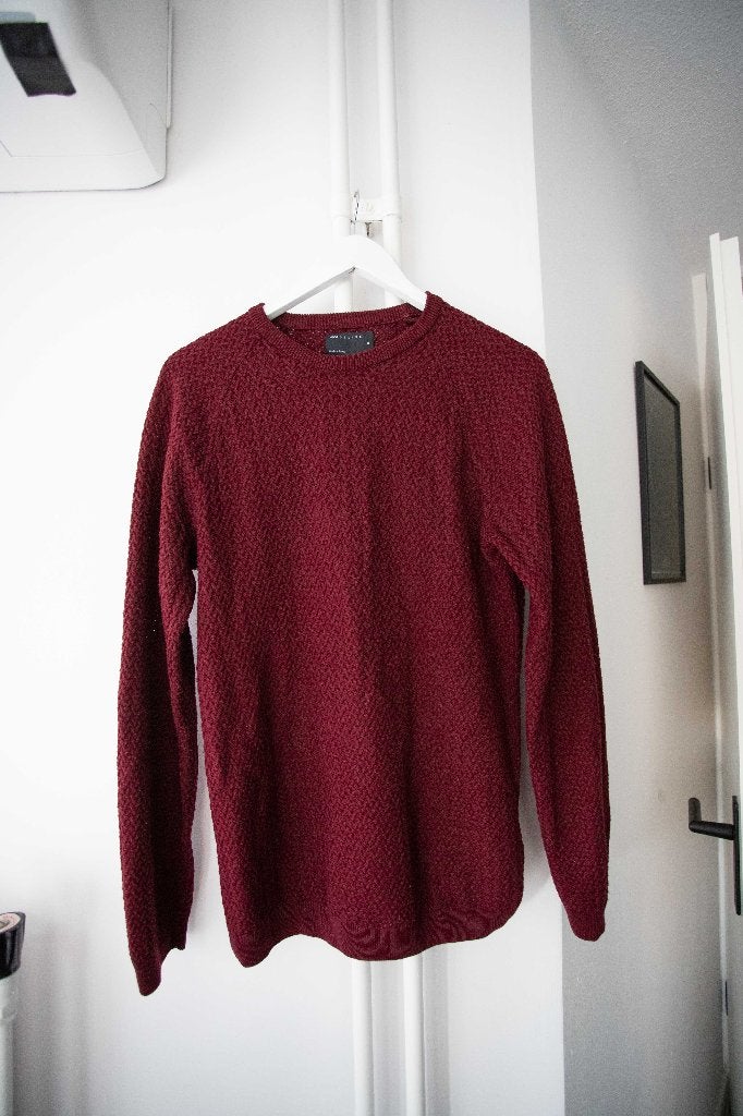 Bordeauxrode dunne trui Asos maat M, Maat 48/50 (M), Ophalen of Verzenden, Gedragen, Rood