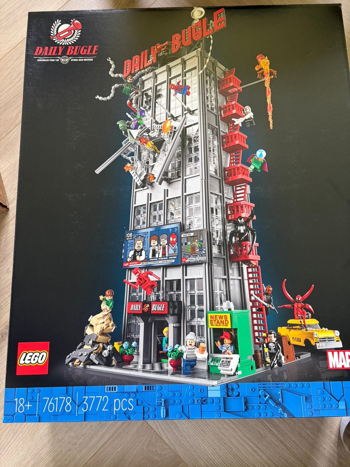 Lego 76178 daily bugle incl. bedrukte originele extra parts!, Ophalen, Marvel, Nieuw, Complete set