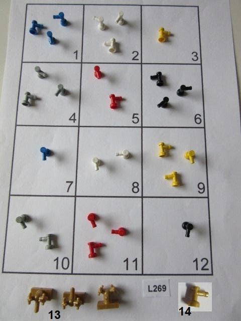 L269 LEGO KRAAN KRANEN TAP, MET EN ZONDER GAT, Lego, Ophalen of Verzenden, Losse stenen, Lego Nederland B.V.