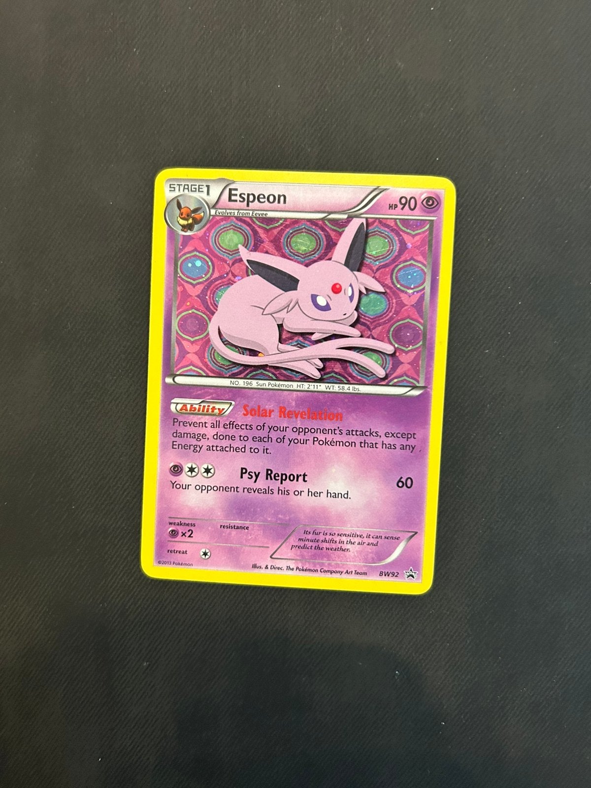 Espeon BW92, Ophalen of Verzenden, Nieuw, Losse kaart, Foil