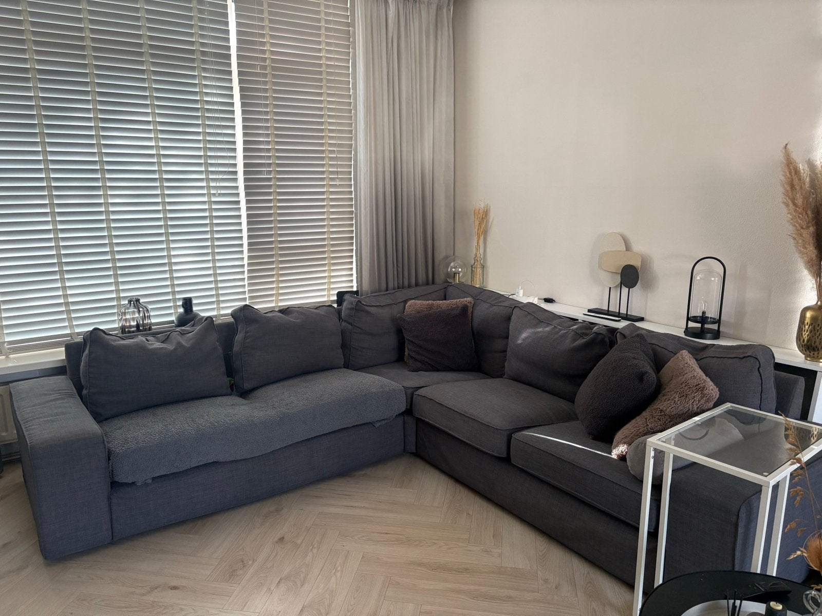 IKEA KIVIK Hoekbank - gebruikt, Ophalen, 250 tot 300 cm, Gebruikt, 100 tot 125 cm