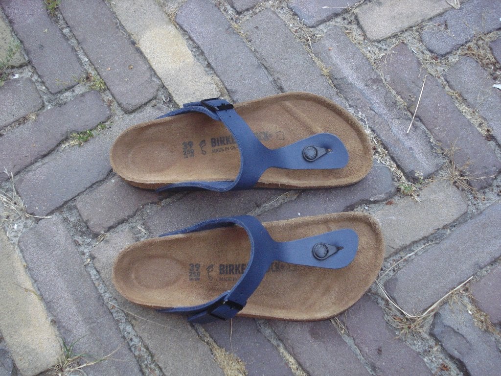 BIRKENSTOCK GIZEH BLAUW NIEUW 39 GRATIS VERZENDING PER POST, Kleding | Dames, Schoenen, Slippers, Nieuw, Birkenstock, Verzenden