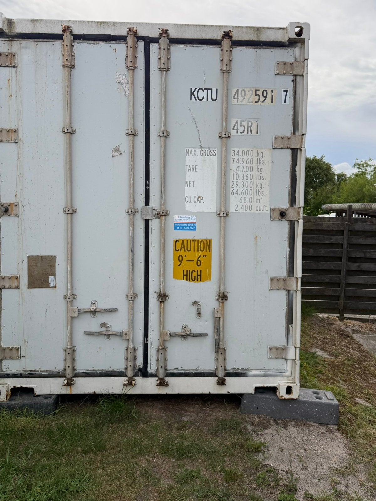 10ft/HC koel/vriescontainer., Ophalen