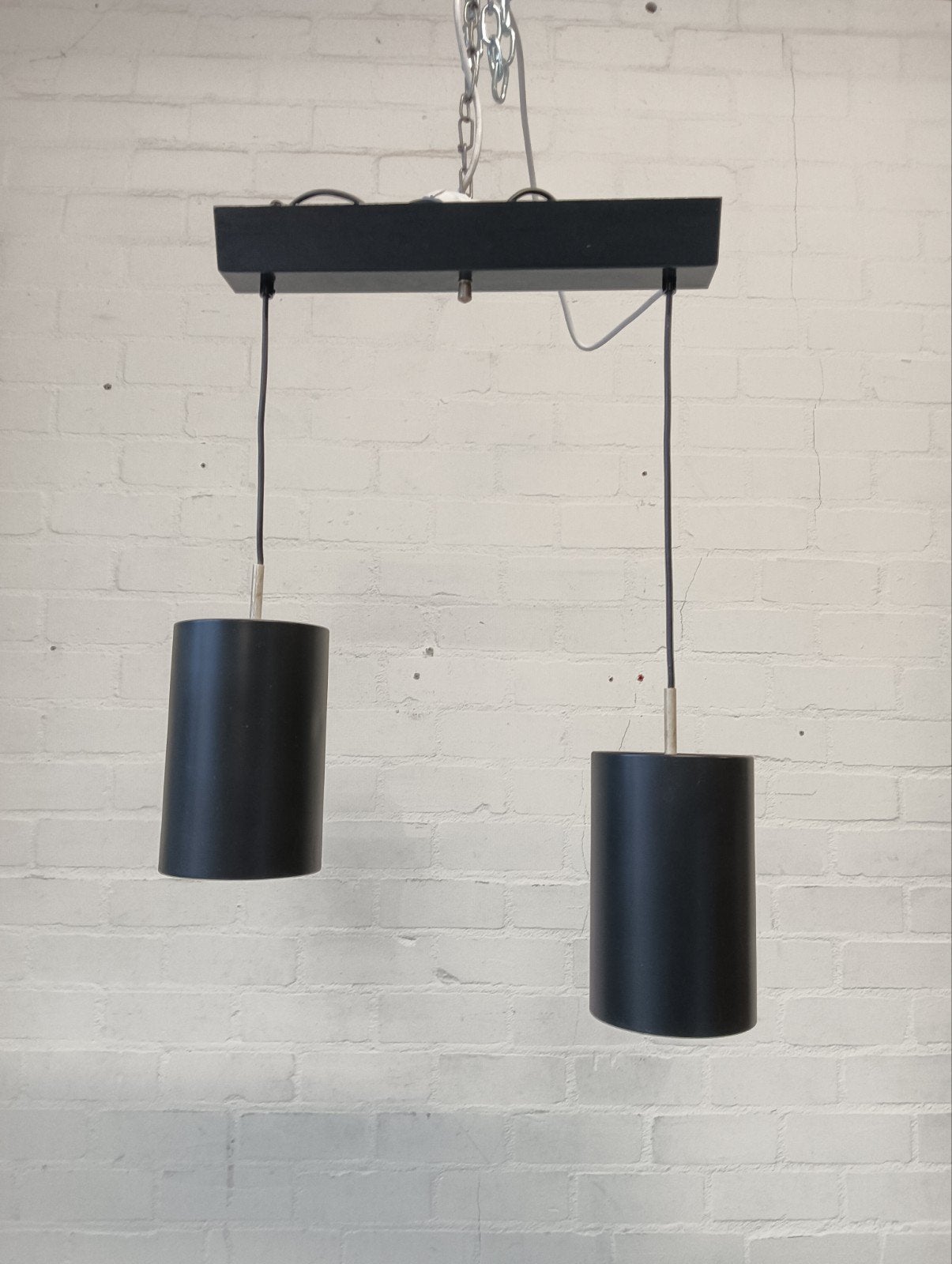 Philips Duo Hanglamp Zwart - Modern Design, Gebruikt, Metaal, Modern, E27 (groot)