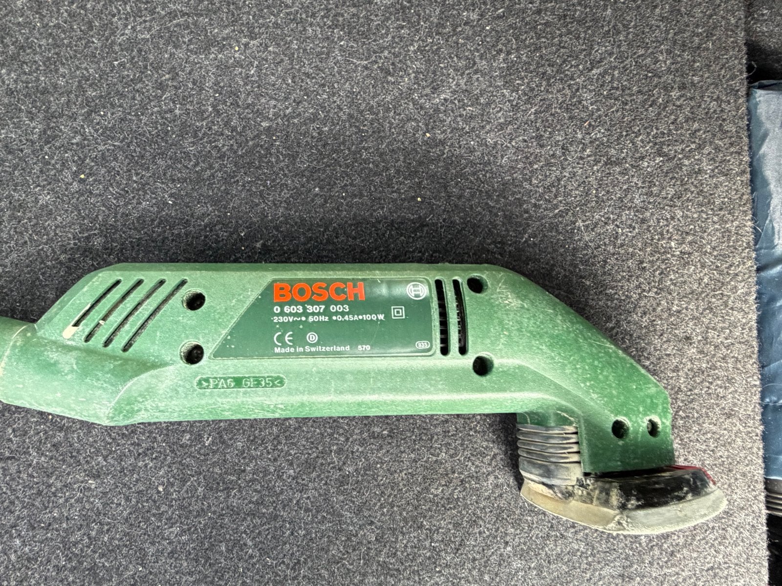 Bosch PDA 100 Deltaschuurmachine - Gebruikt, Doe-het-zelf en Verbouw, Ophalen of Verzenden, Gebruikt, Minder dan 600 watt, Overige typen