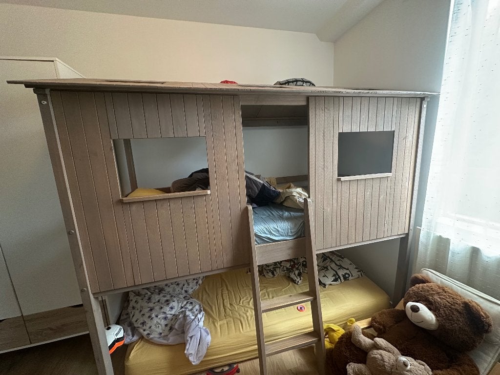 Kinder hoogslaper, Ophalen, Gebruikt, 90 cm, Eenpersoons