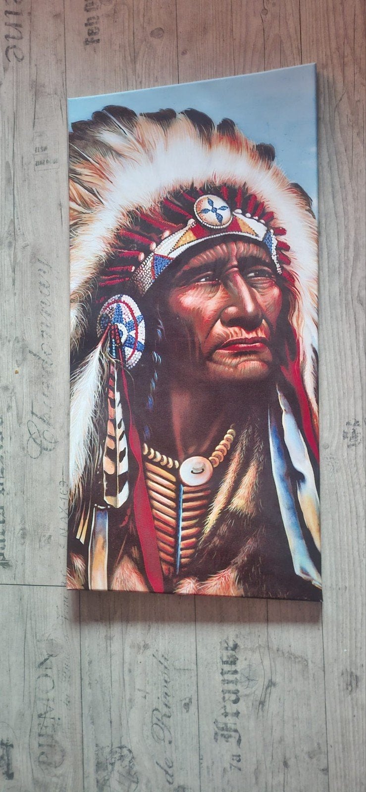 Schilderij met indiaan, Ophalen