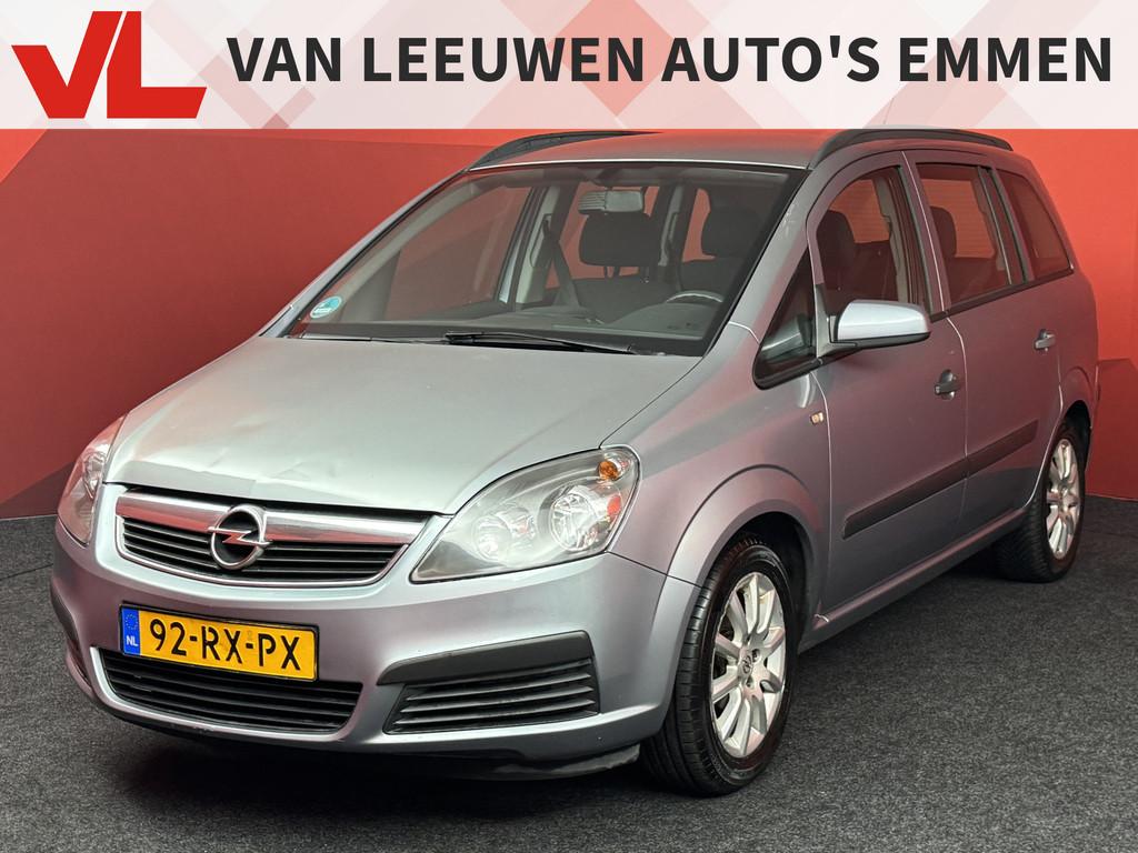 Opel Zafira 1.6 Business 7 persoons | APK 08-01-2027 | Cruis, Voorwielaandrijving, Stof, Gebruikt, Zwart