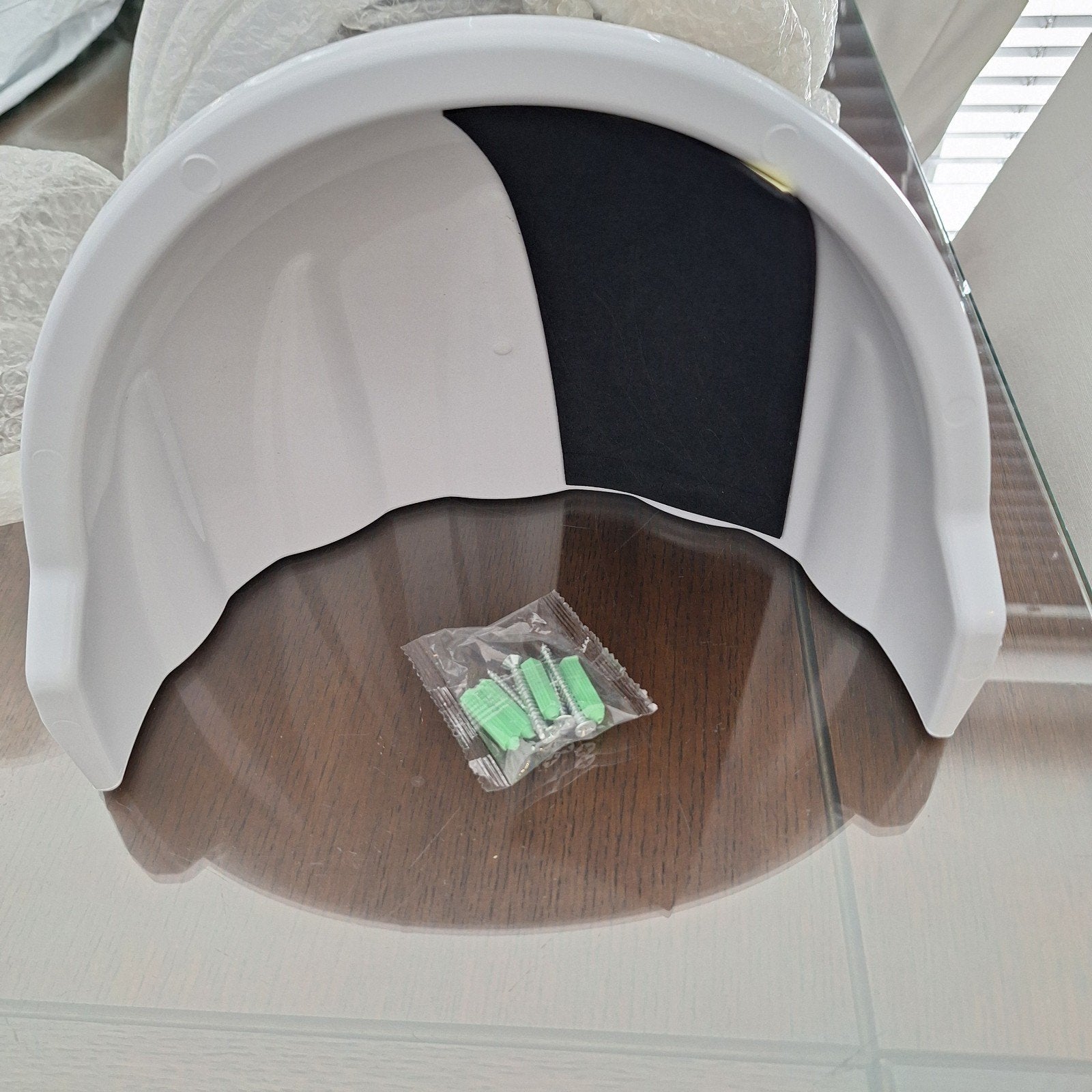 Witte harde helm voor beveiligingscamera's, Ophalen of Verzenden, Nieuw