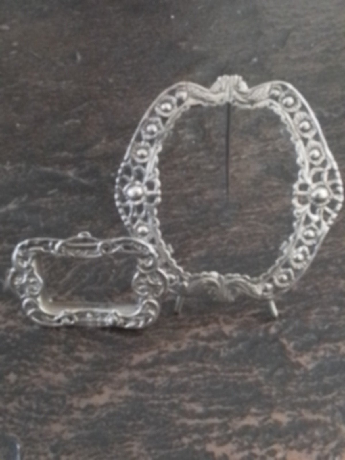 Twee uniek gemaakte zilveren fotolijstjes, Antiek en Kunst, Ophalen of Verzenden, Zilver