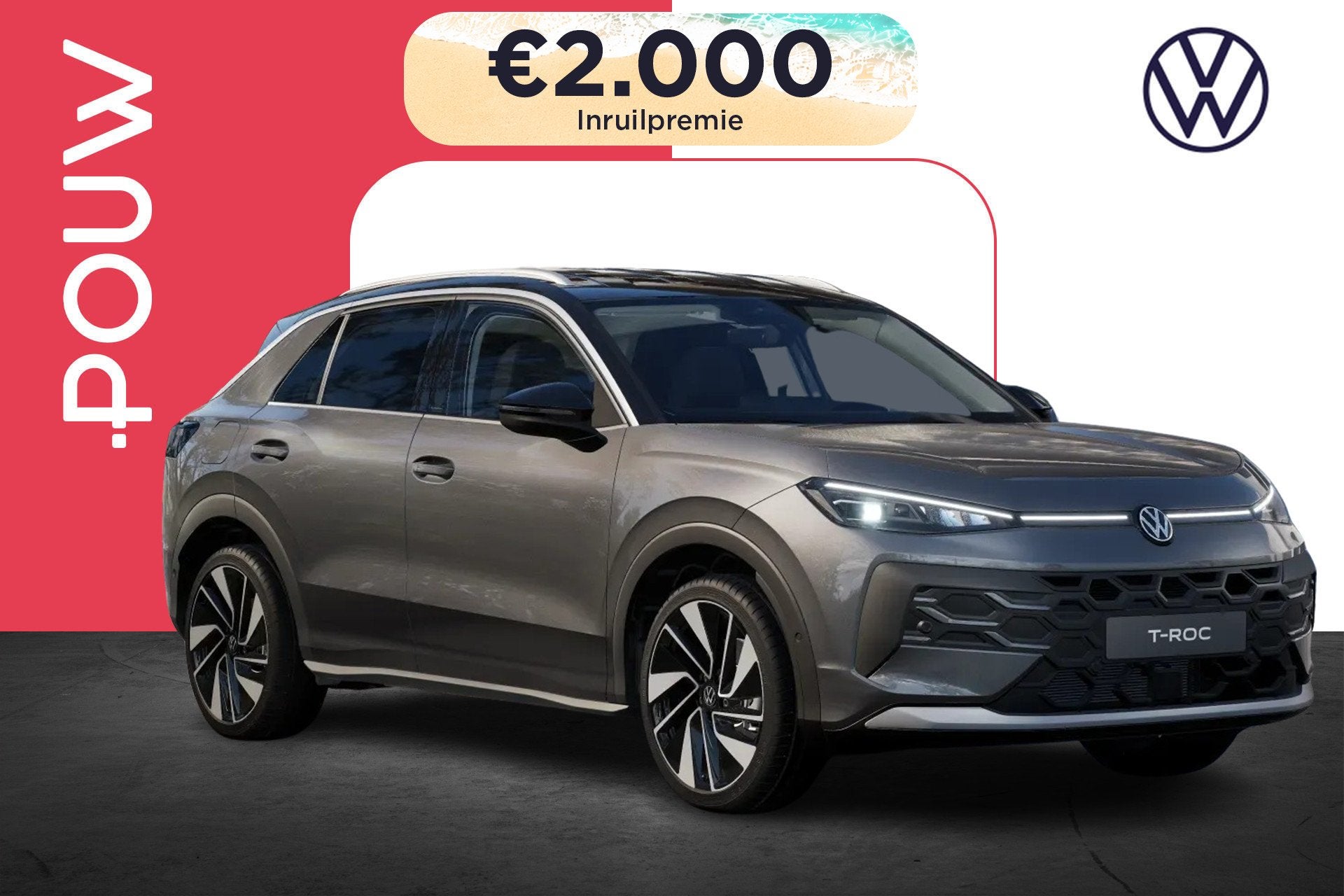 Volkswagen T-Roc 1.5 eTsi 150pk Style First Edition | 19" Ve, Auto's, 1498 cc, 4 cilinders, Bedrijf, Nieuw