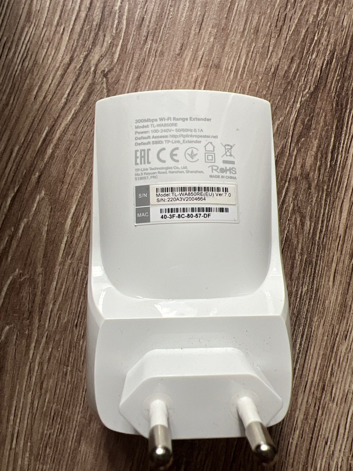 TP-Link TL-WA850RE WiFi versterker – 300 Mbps – €10, Ophalen of Verzenden, Zo goed als nieuw