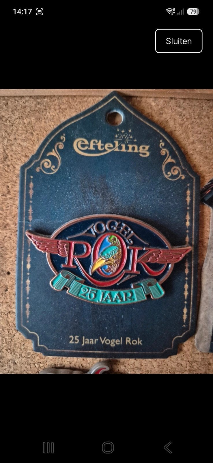 Efteling Pin Vogel Rok, Ophalen of Verzenden, Nieuw, Button of Speldje