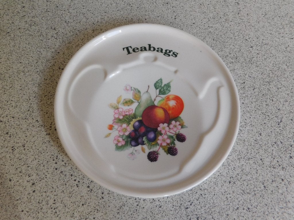 Theetip Teabags 14 cm. Fruits Melamine Cloverleaf, Overige materialen, Overige typen, Ophalen of Verzenden, Zo goed als nieuw