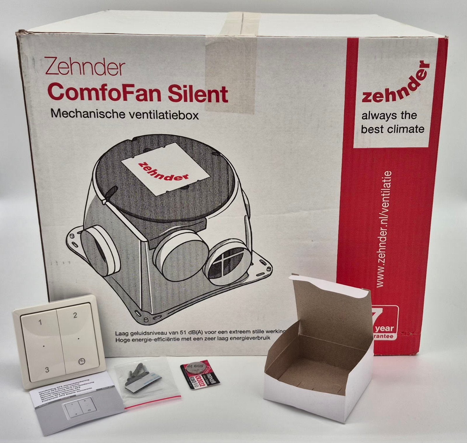 Nieuwe Zehnder ComfoFan Silent (MV box), Ophalen of Verzenden, Nieuw, Afzuiger