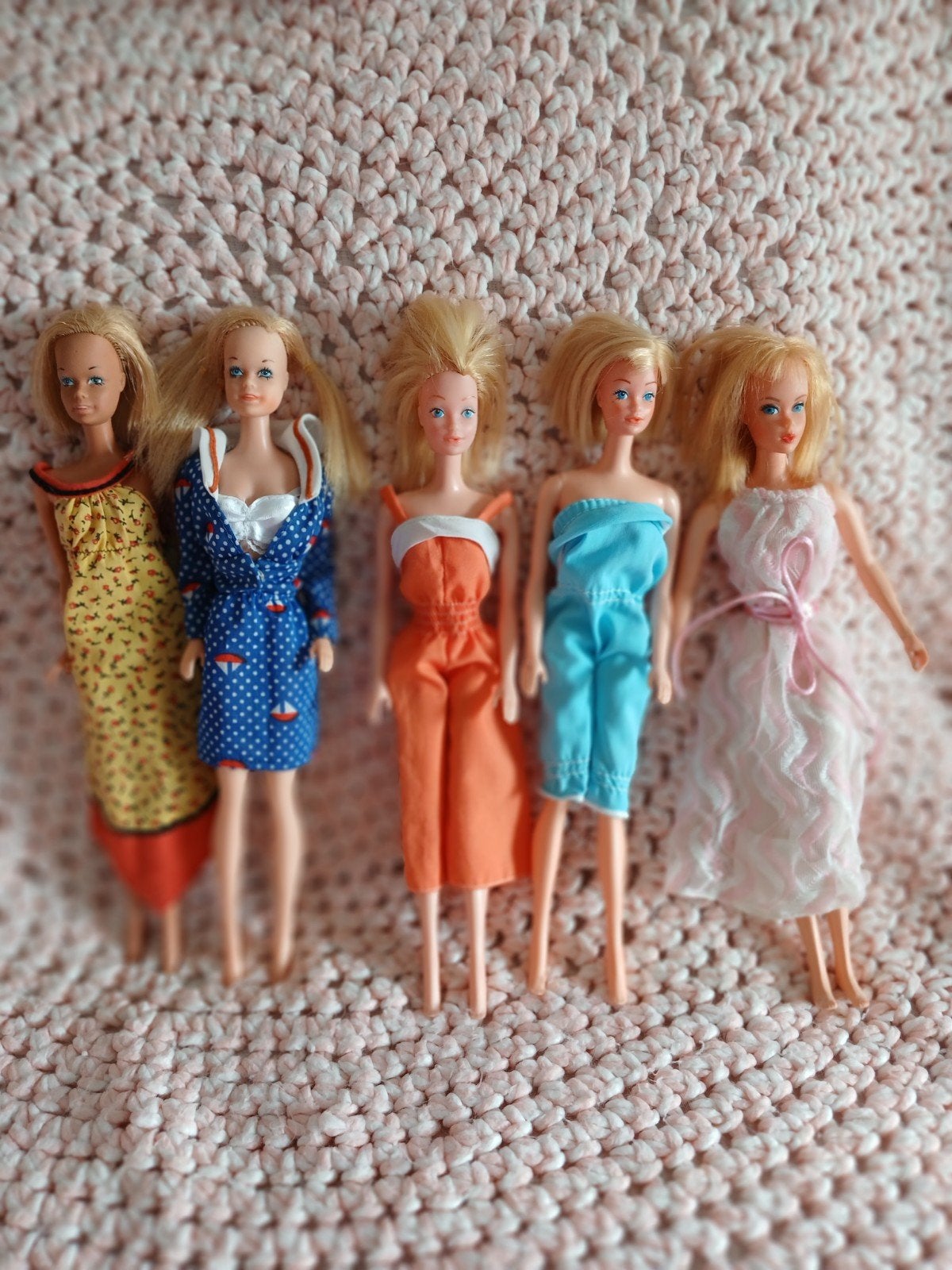 Vintage Barbie poppen - set van 5, Ophalen of Verzenden, Gebruikt