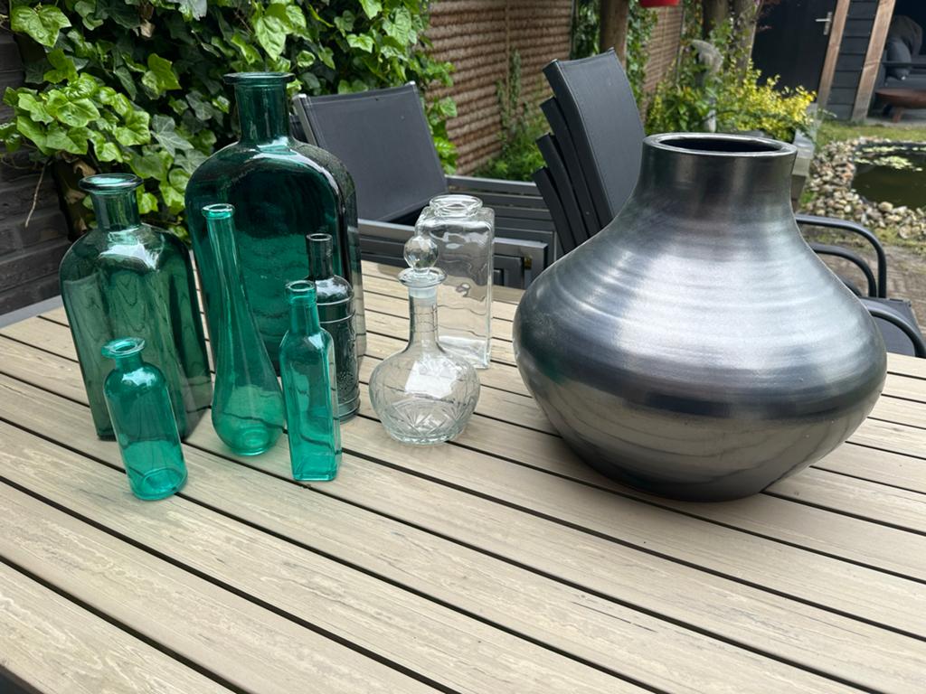 Vazen, Ophalen, Overige kleuren, Minder dan 50 cm, Glas