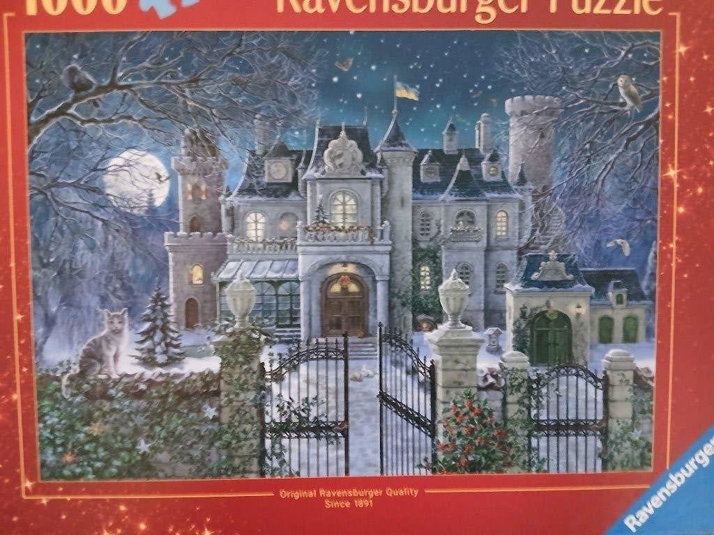 Ravensburger Puzzle Christmas Villa, Ophalen of Verzenden, 500 t/m 1500 stukjes, Gebruikt, Legpuzzel