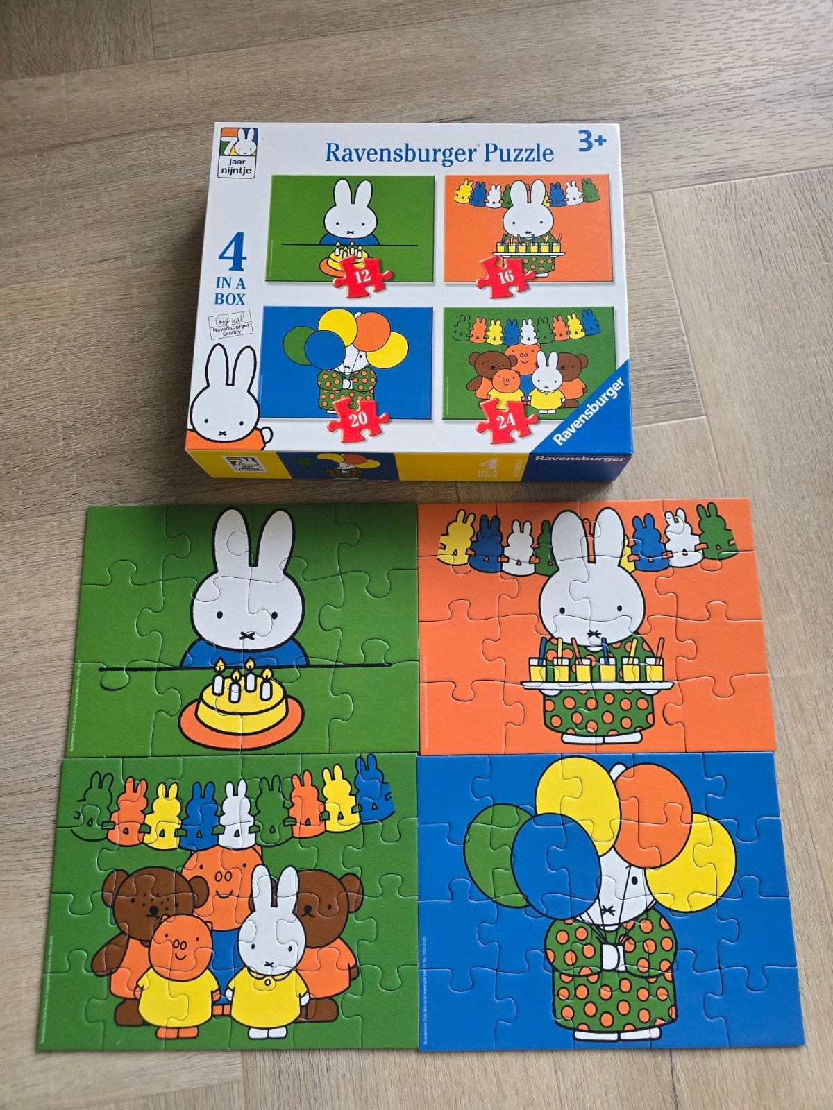 Leuke ravensburger nijntje puzzel 70 jaar 4-in-1 puzzelset, Ophalen of Verzenden, 10 tot 50 stukjes, 2 tot 4 jaar