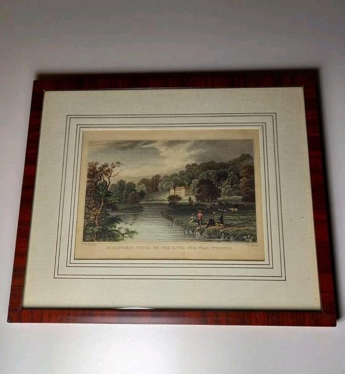 1830 Engeland Collipriest House River Exe, Verzenden, Dagelijks leven, Ingelijst, 1800 - 1899
